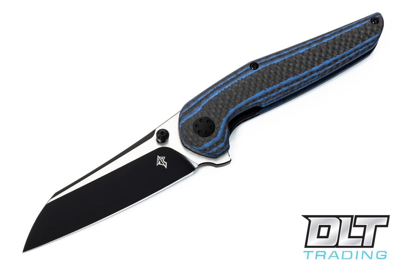 ブライアン A. Purvis Blades Progeny V2 - Blue & Black Carbon Fiber - PVD