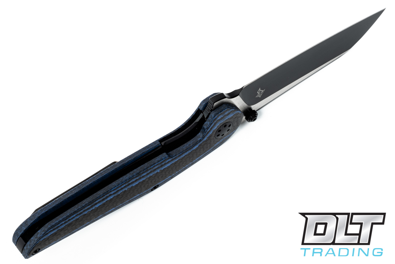 A. Purvis Blades Progeny V2 - Blue & Black Carbon Fiber - PVD