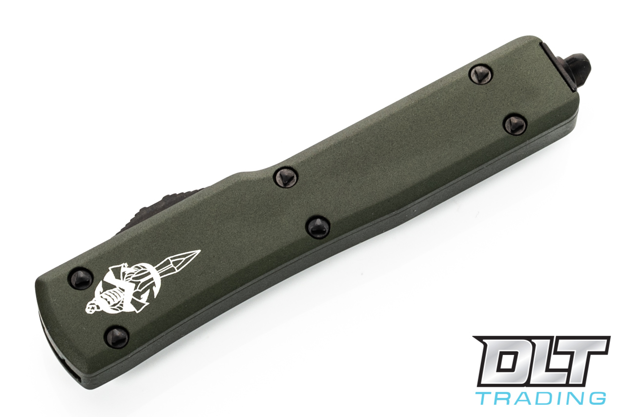 Microtech UTX-70 Hellhound - OD Green Handle - DLC Blade