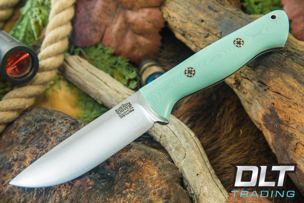 Bark River Knives | Bravo 1 LT Cru-Wear - Sea Blue G-10 - White