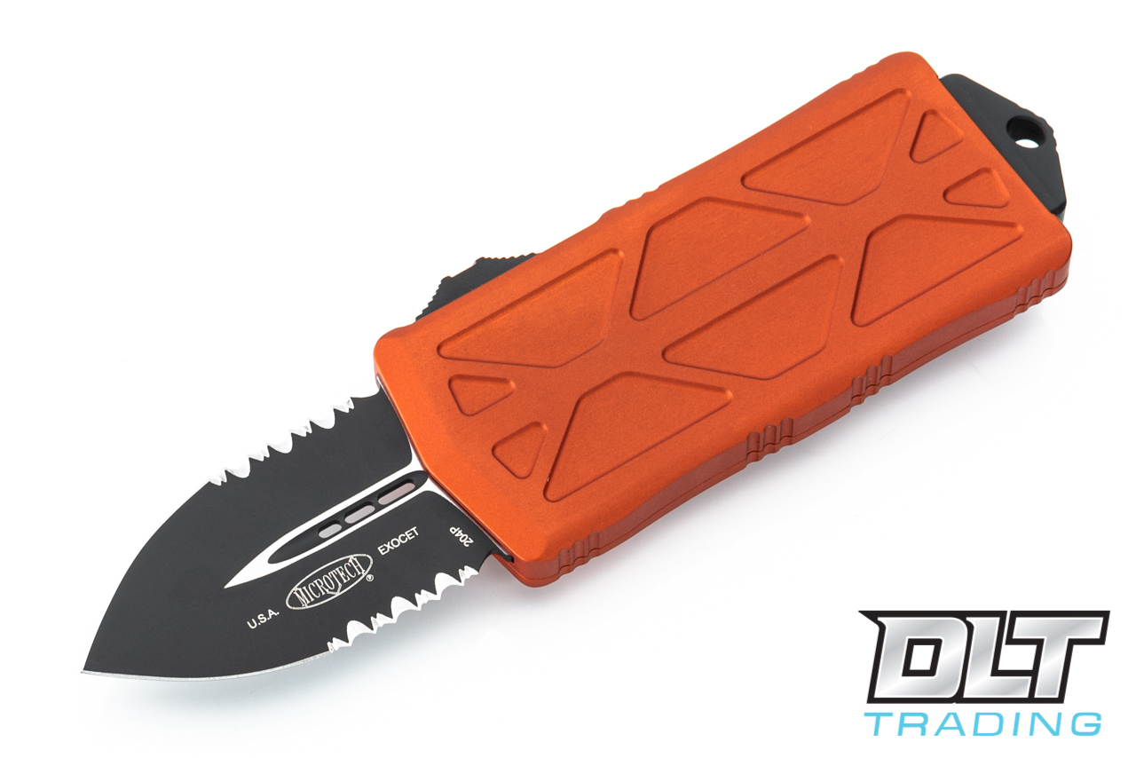 Microtech 157-2OR Exocet - Orange Handle - Black Blade - DLT Trading