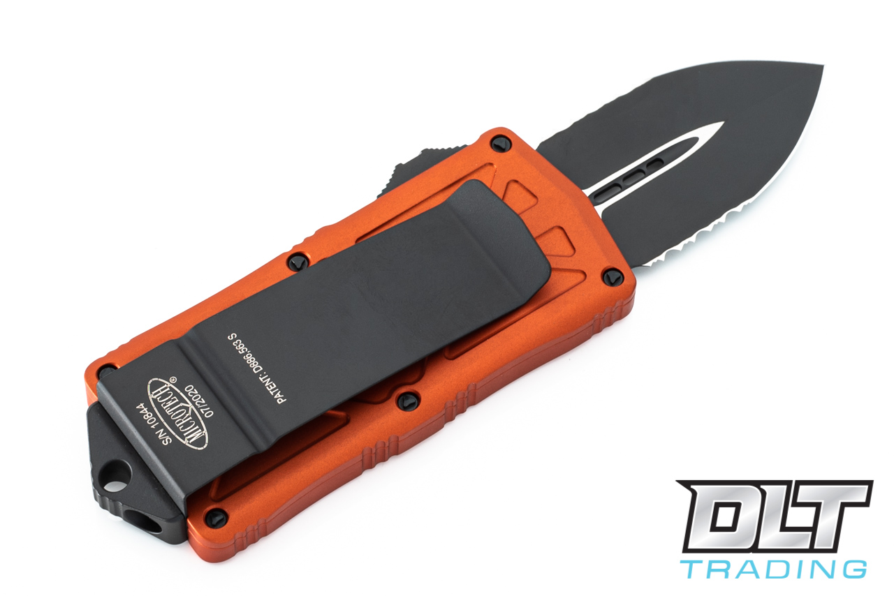 Microtech 157-2OR Exocet - Orange Handle - Black Blade - DLT Trading