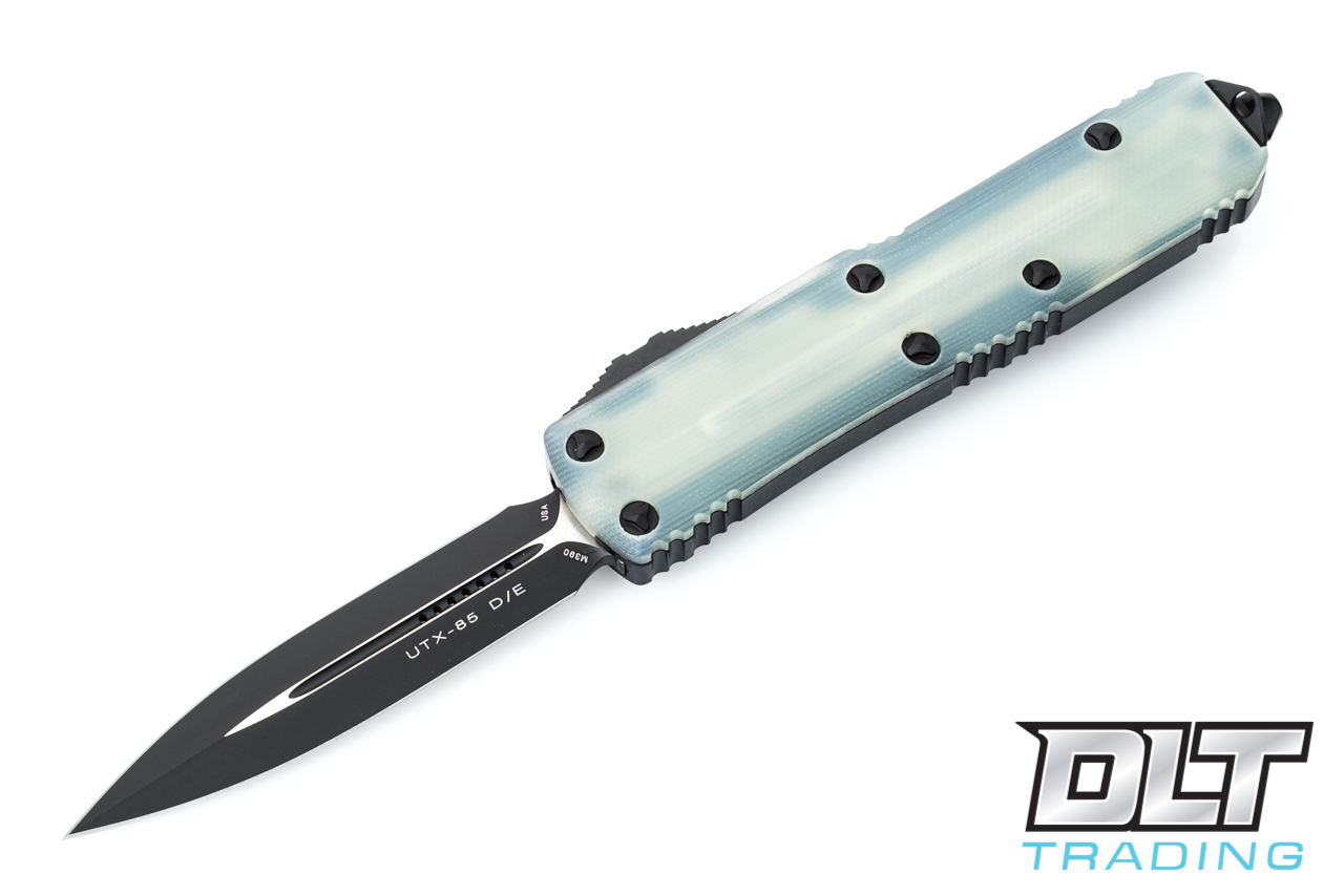 Microtech UTX-85 D/E - Jade Green G-10 - Black Blade - Signature
