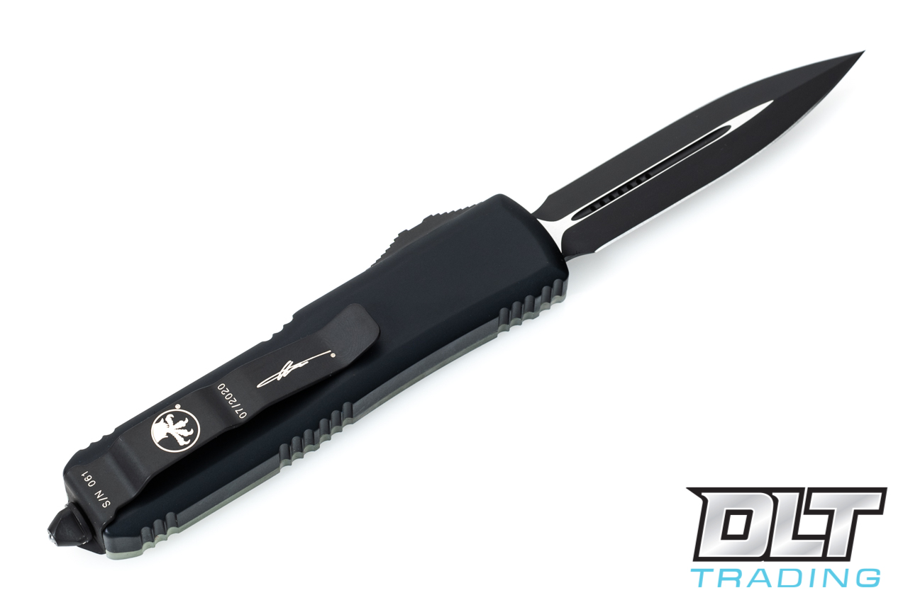 Microtech UTX-85 D/E - Jade Green G-10 - Black Blade - Signature