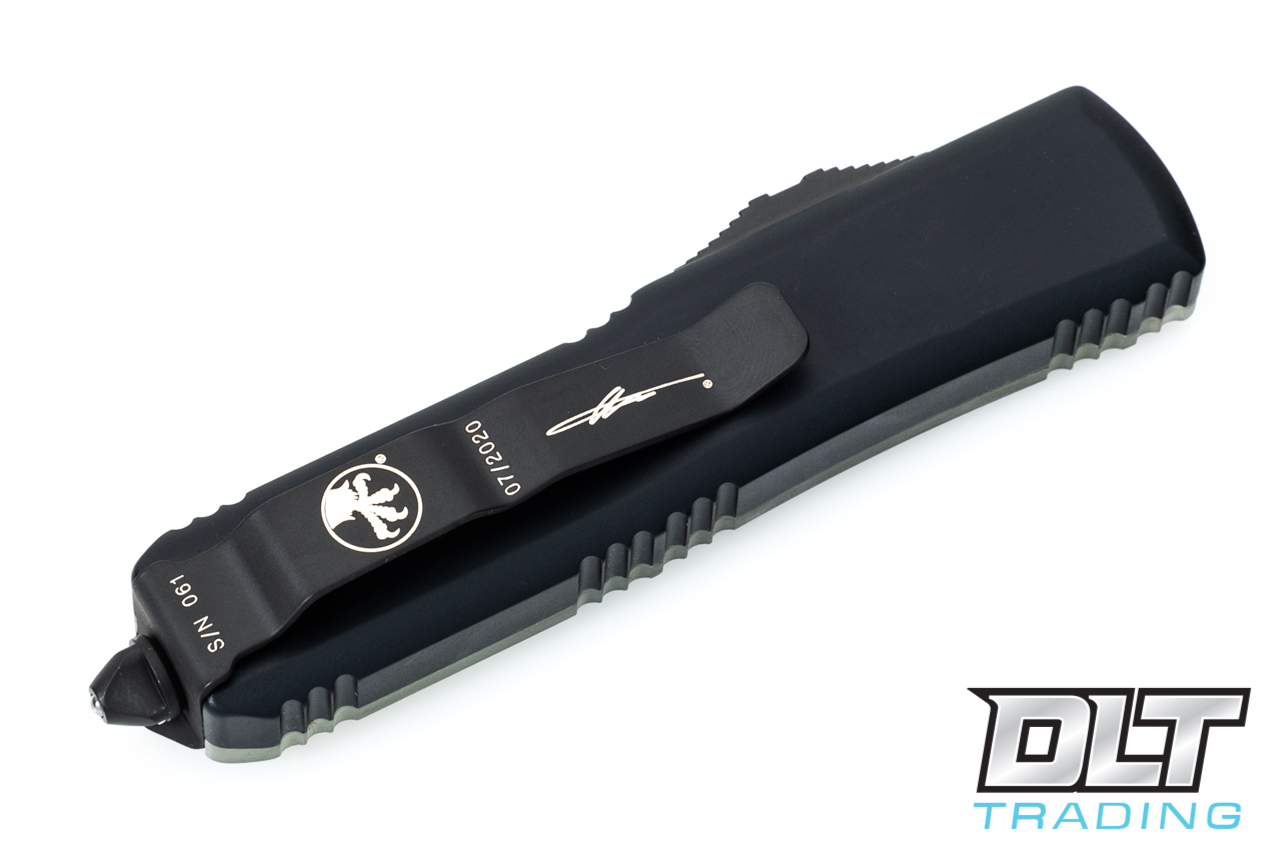 Microtech UTX-85 D/E - Jade Green G-10 - Black Blade - Signature