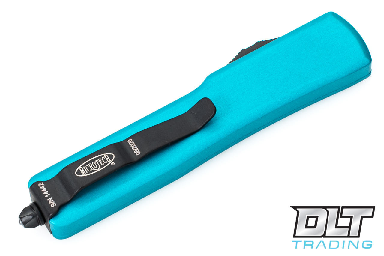 Microtech UTX-70 S/E - Turquoise Handle - Black Blade