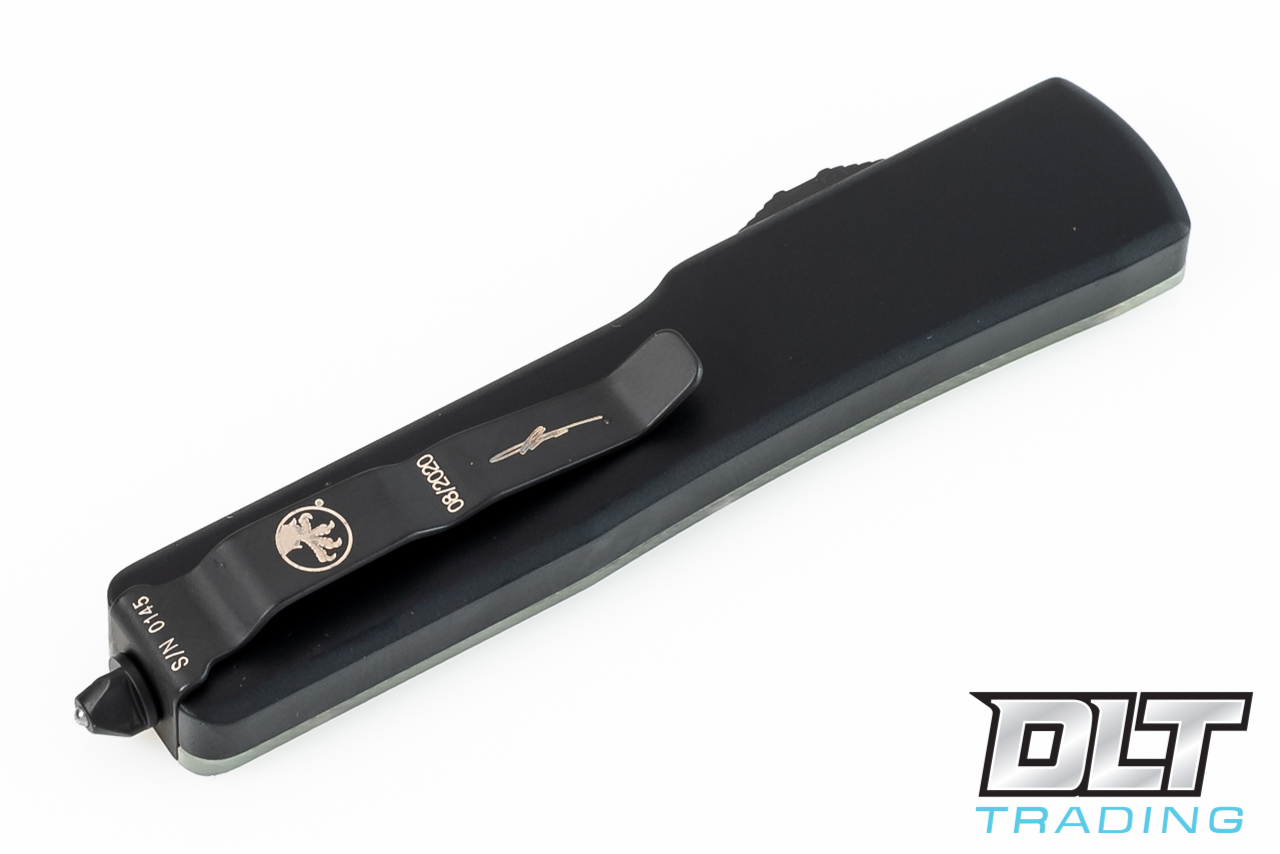 Microtech UTX-70 T/E - Jade Green G-10 - Black Blade - Signature