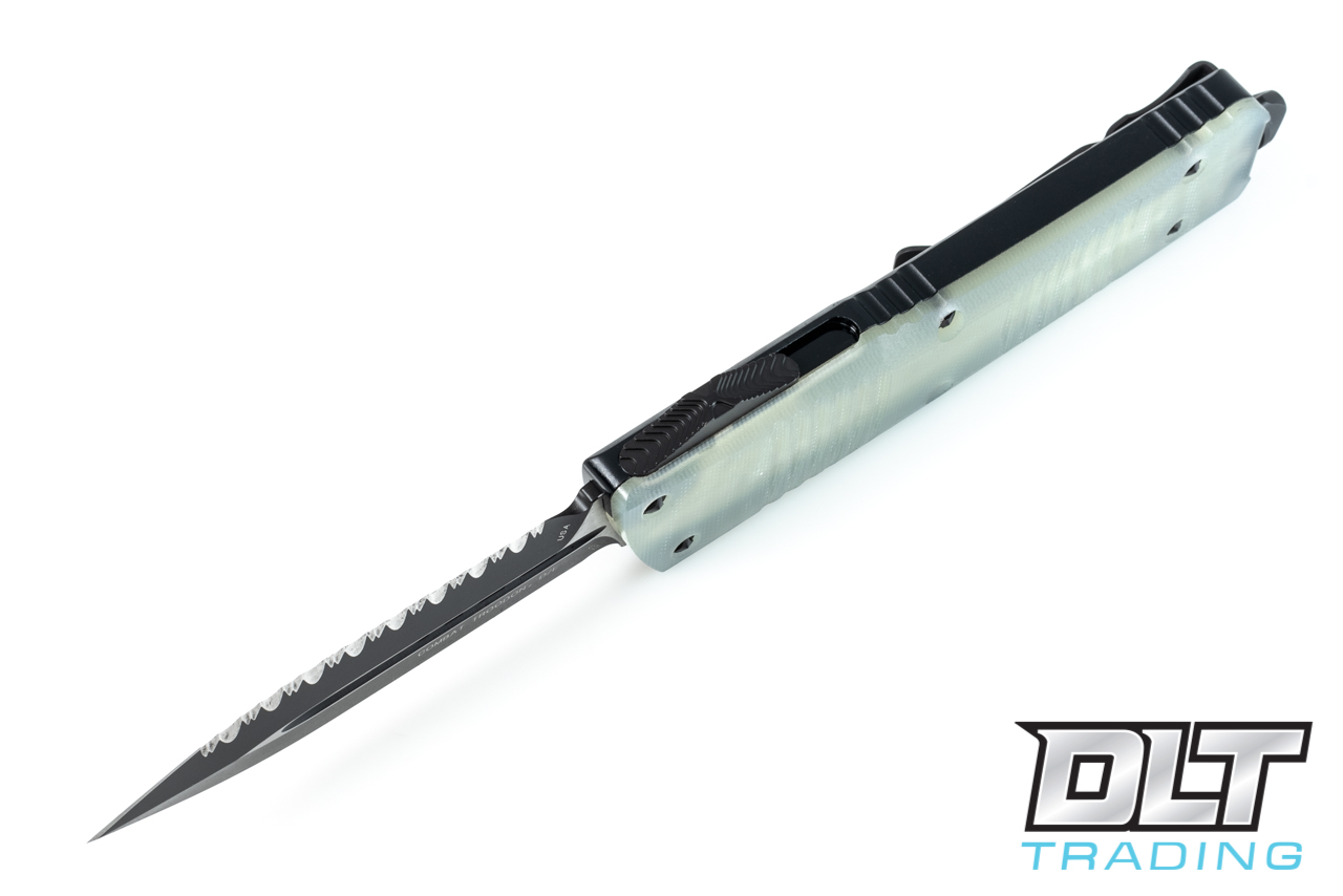Microtech Combat Troodon D/E - Jade Green G-10 - Black Blade