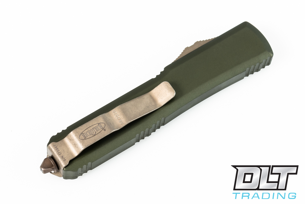 Microtech Ultratech S/E - OD Green Handle - Bronze Apocalyptic Blade