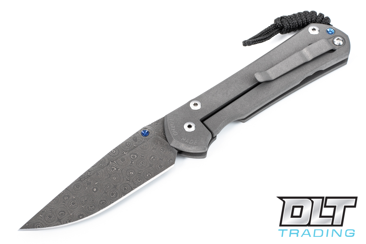 Chris Reeve Large Sebenza 31, Left Hand, Raindrop Damascus