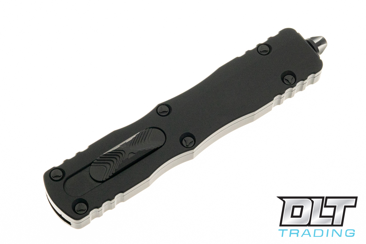 Microtech Dirac Delta D/E Cerakote Dark Tungsten Handle Black Standard Blade  227-1CDT