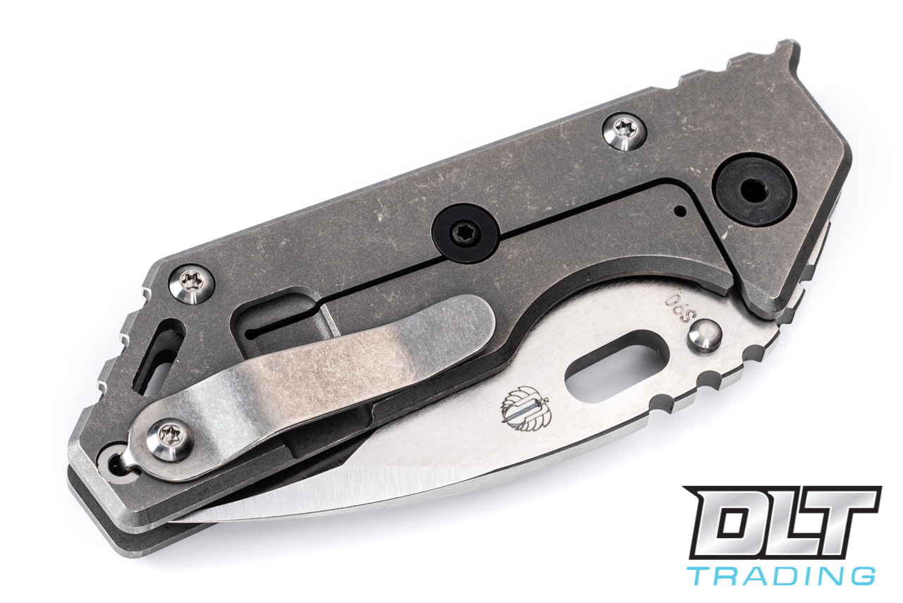 Strider .75 AR Drop Point Tumbled S90V - Tumbled - DLT Trading