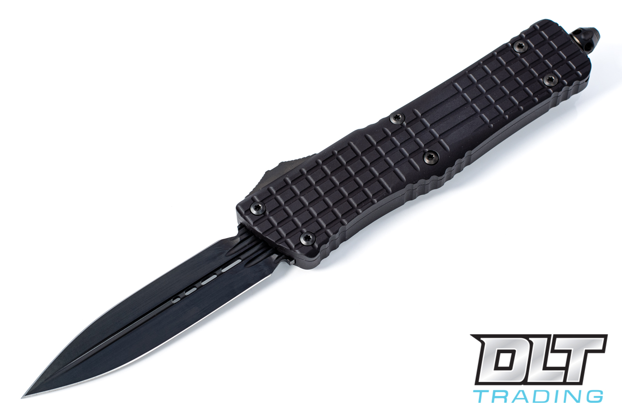 Microtech Combat Troodon D/E - Black Frag Handle - Black DLC Blade