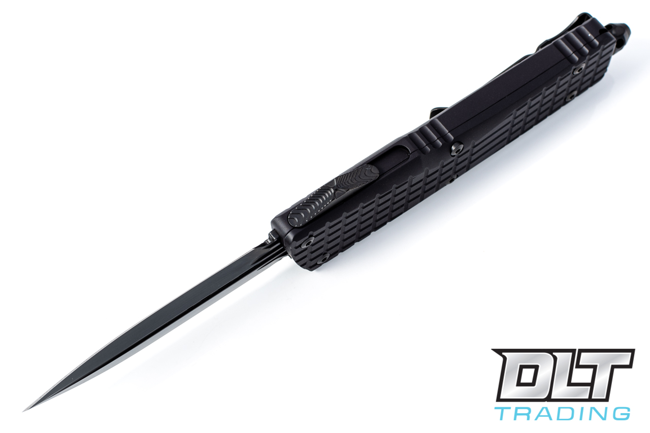 Microtech Combat Troodon D/E - Black Frag Handle - Black DLC Blade