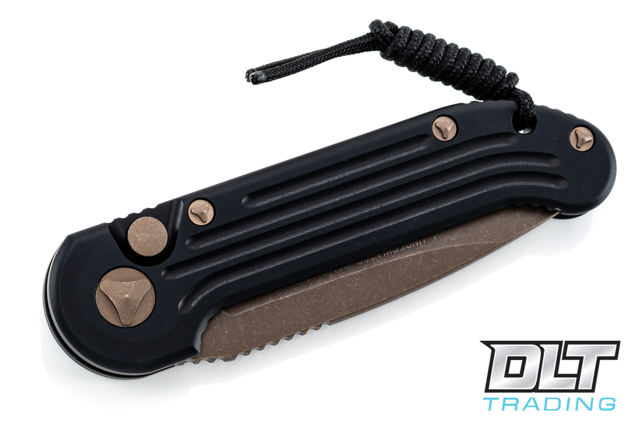 Microtech 135-13AP LUDT - Black Handle - Bronze Apocalyptic Blade