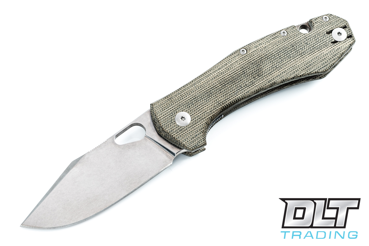 GiantMouse ACE Grand - Green Micarta - DLT Trading