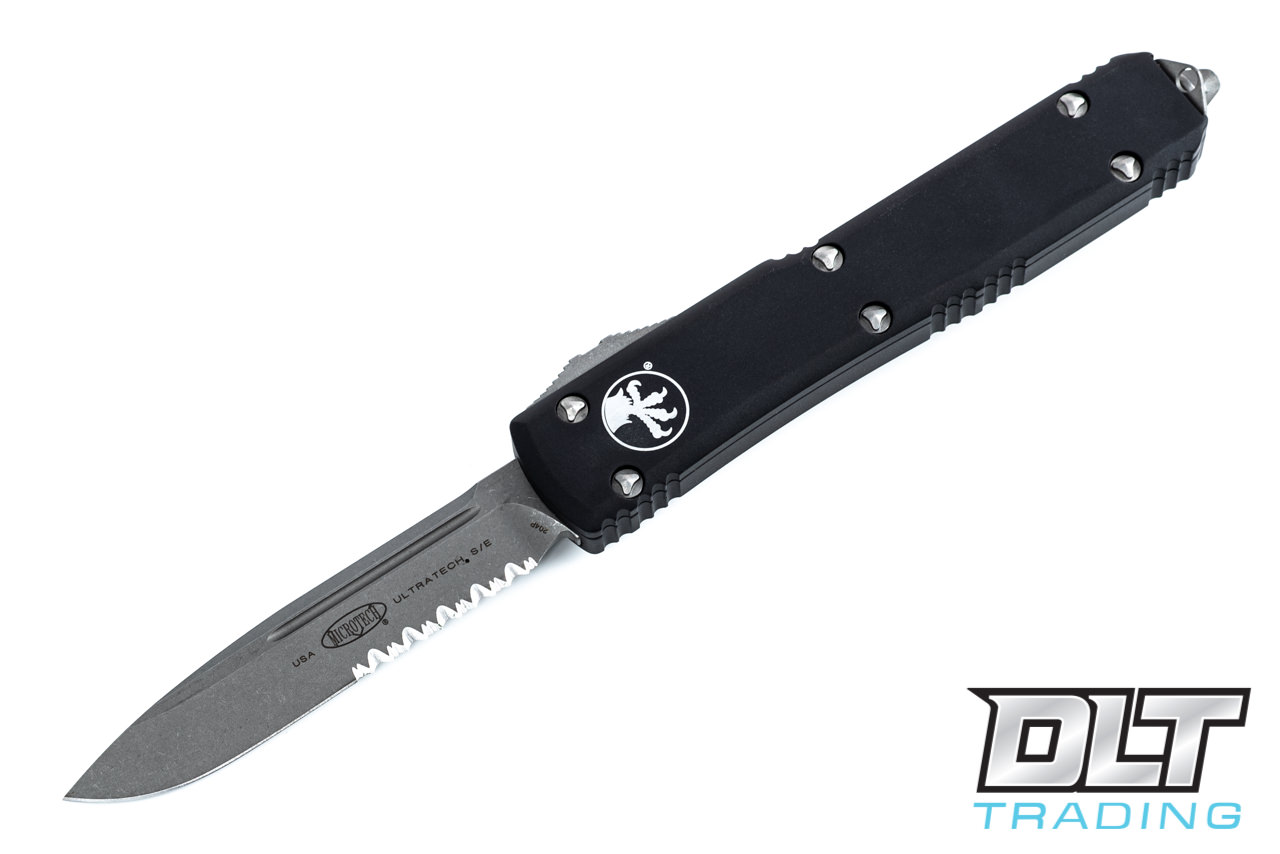 Microtech Ultratech S/E - Black Handle - Apocalyptic Blade