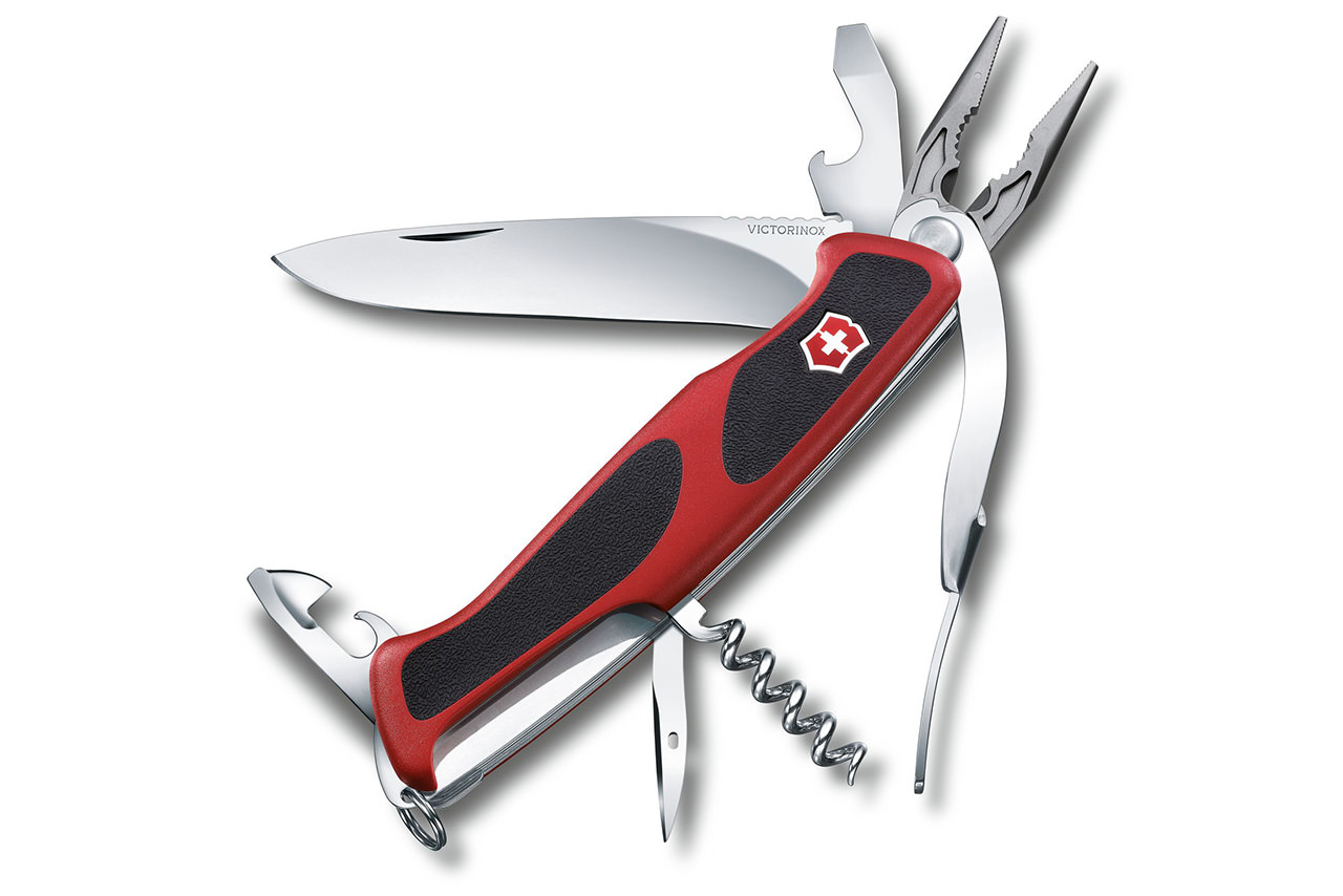 Swiss Army Ranger Grip 74 - Red & Black - DLT Trading