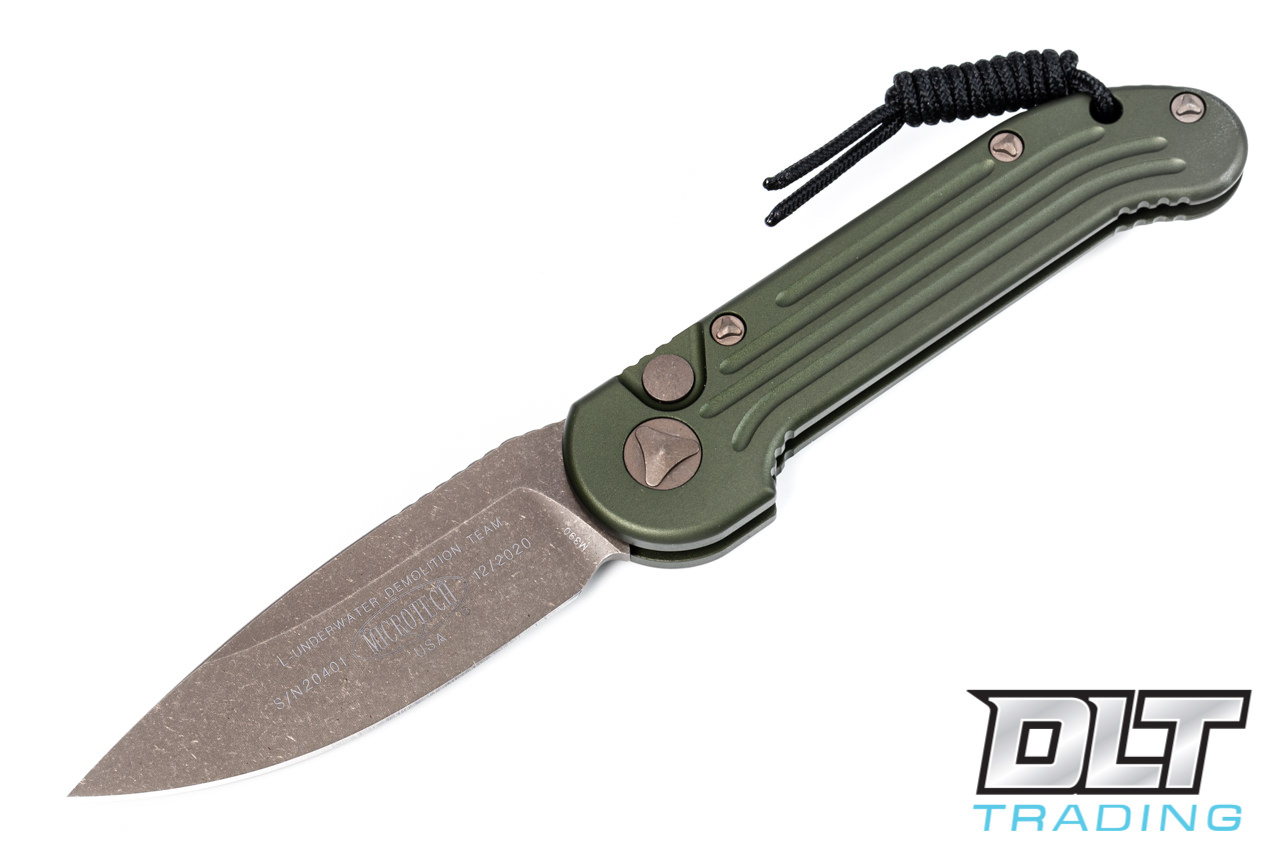 Microtech 135-13APOD LUDT - OD Green Handle - Bronze Apocalyptic