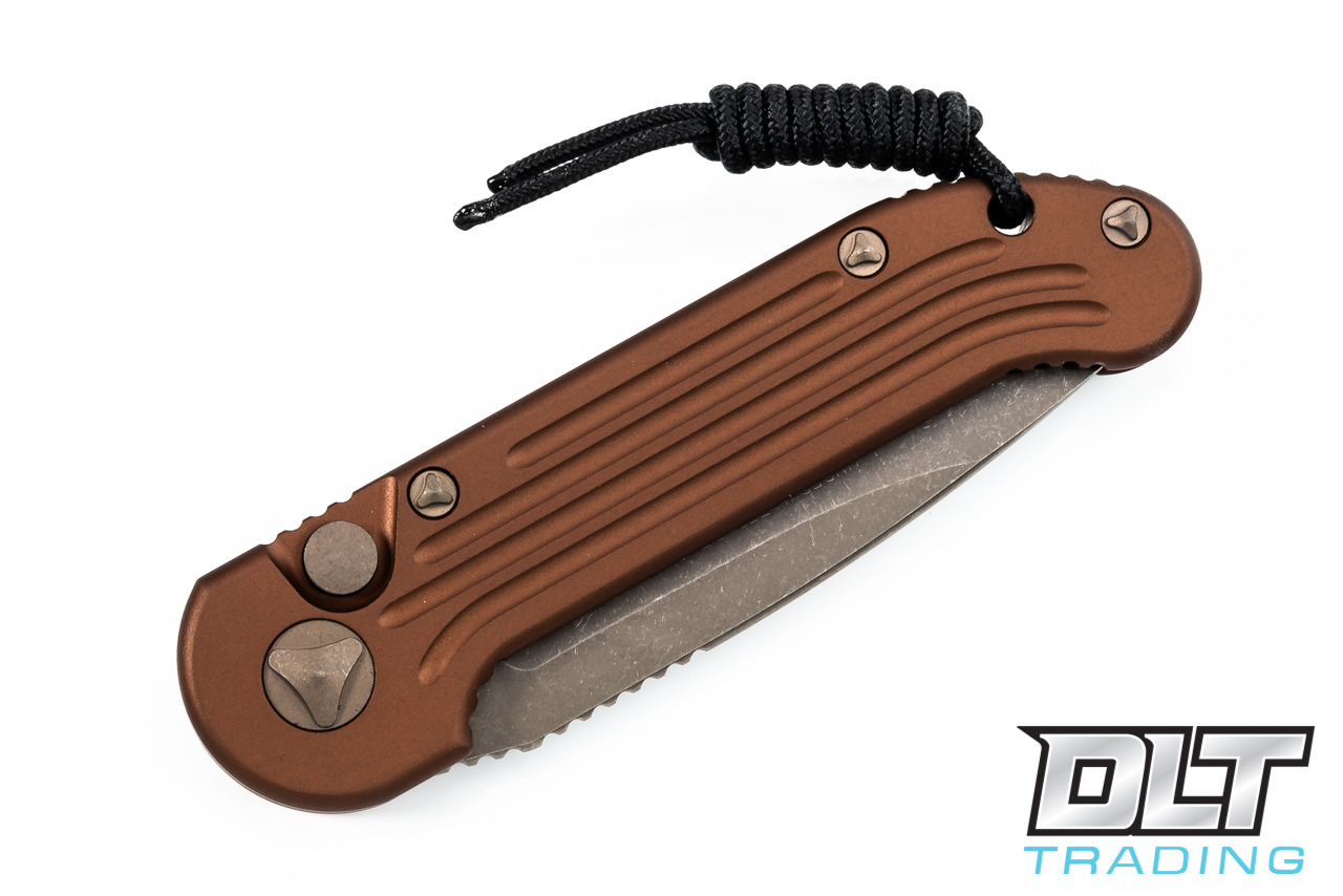 Microtech 135-13APTA LUDT - Tan Handle - Bronze Apocalyptic Blade