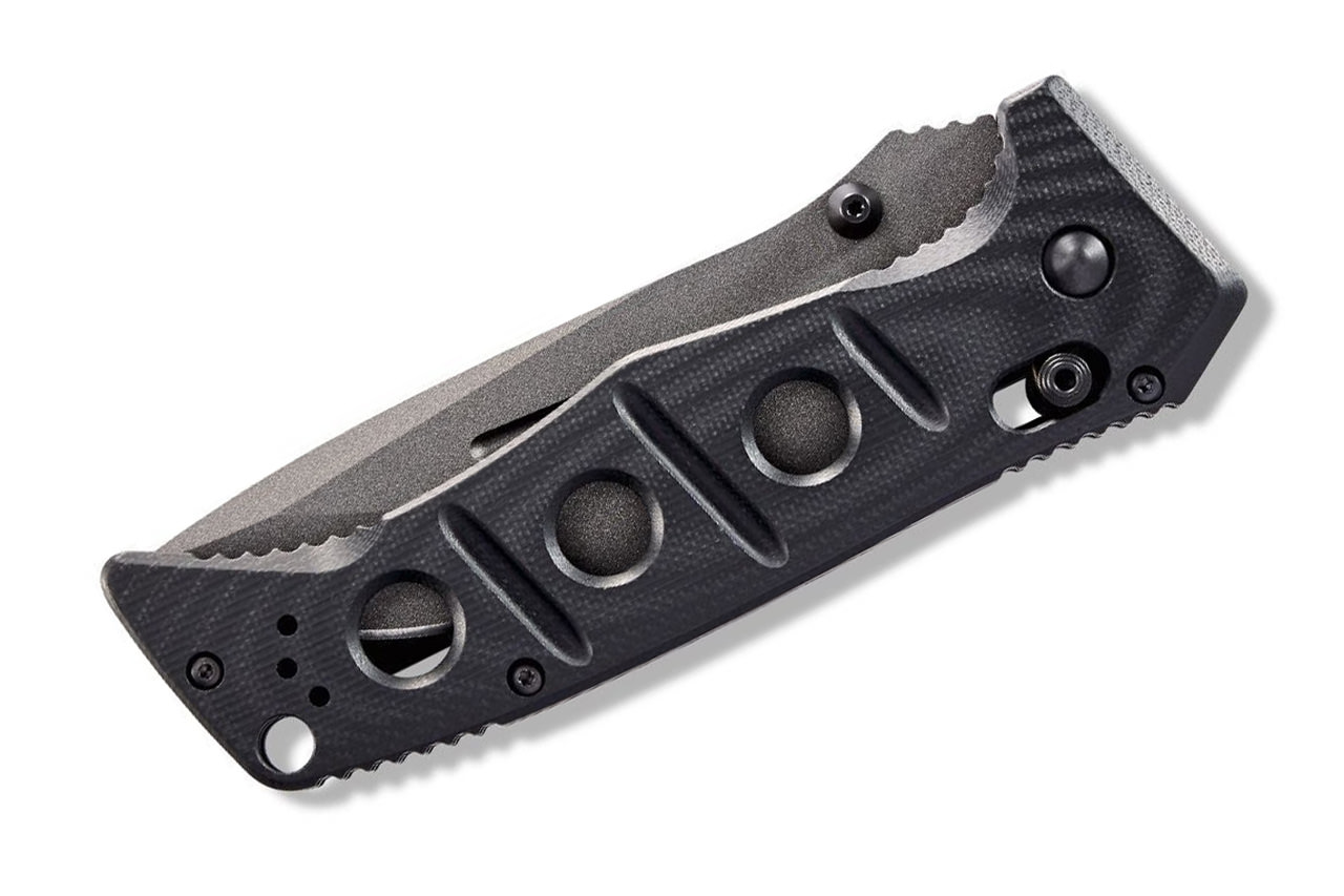 Benchmade Adamas 275GY-1 Black G10 Tungsten CruWear - 6.45oz