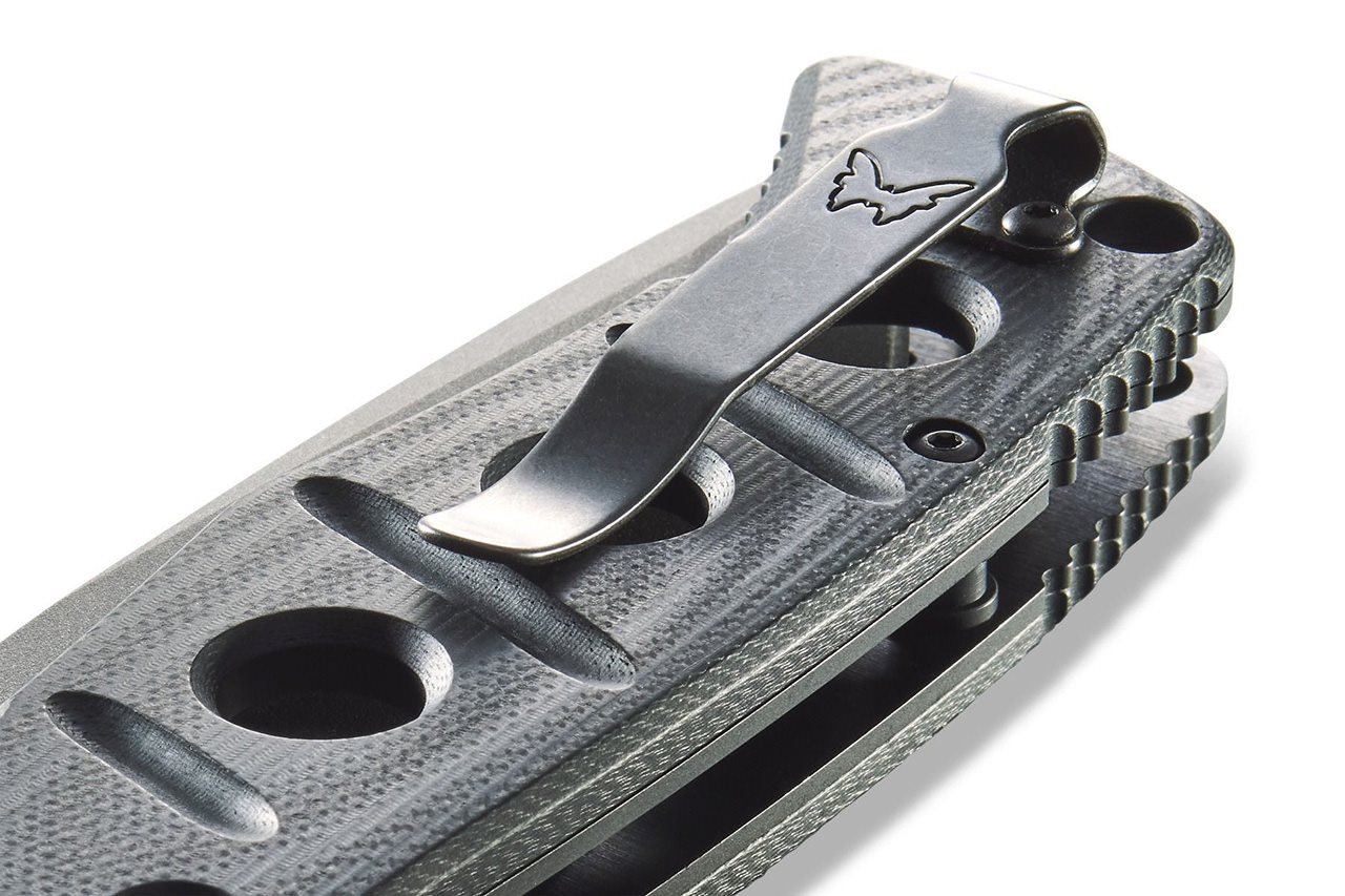 Benchmade Adamas 275GY-1 Black G10 Tungsten CruWear - 6.45oz