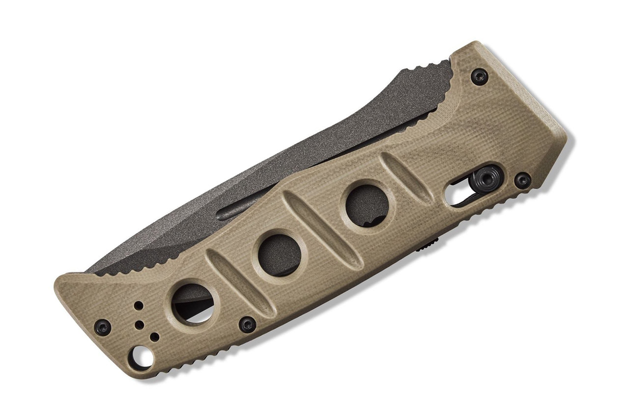 Benchmade Adamas 275 Serrated FDE G10 CruWear - 5.81oz