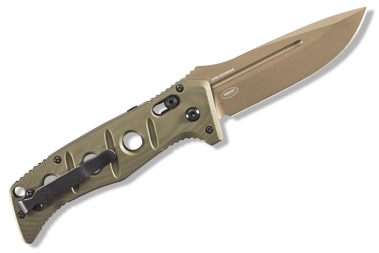 Benchmade Adamas | OD Green G10 Folding Knife CruWear Steel