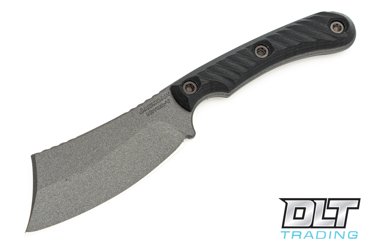 RMJ Tactical Jackdaw - Tungsten Cerakote - Black G-10 - DLT Trading