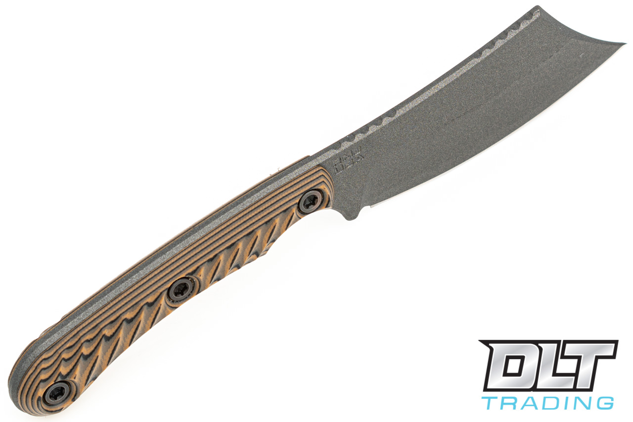 RMJ Tactical Jackdaw - Tungsten Cerakote - Hyena Brown G-10 - DLT