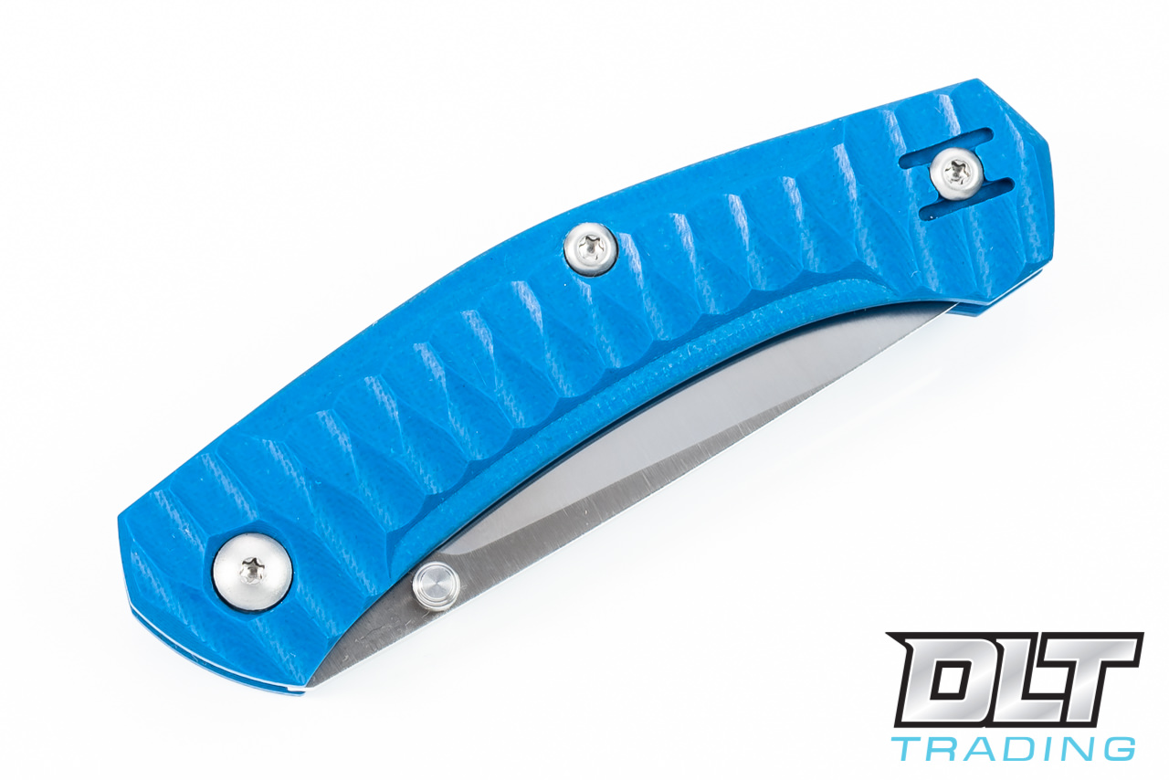 GiantMouse ACE Iona - Textured Blue G-10 - Satin Blade - DLT Trading