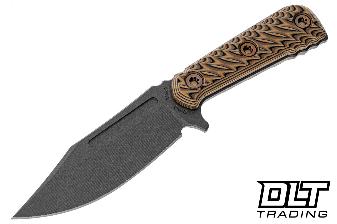 RMJ Tactical UCAP MagnaCut - Tungsten Cerakote - Hyena Brown G-10