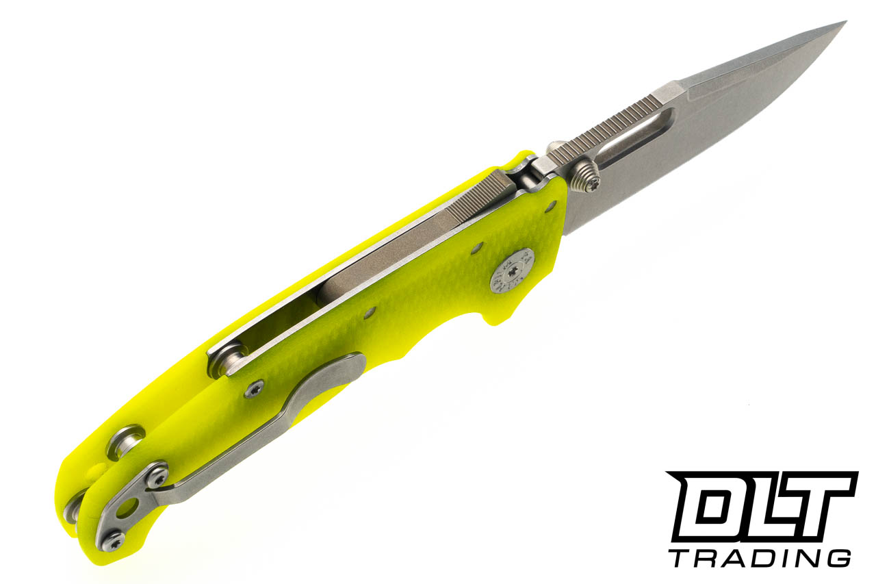 Demko MG AD20 Cru-Wear - Slotted Clip Point - Day Glow G-10 - DLT