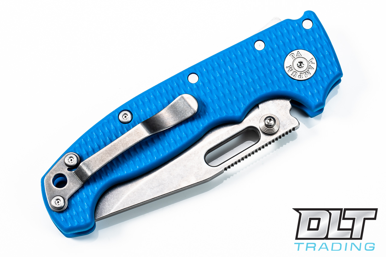 Demko MG AD20 Cru-Wear - Slotted Clip Point - Blue Grivory - DLT