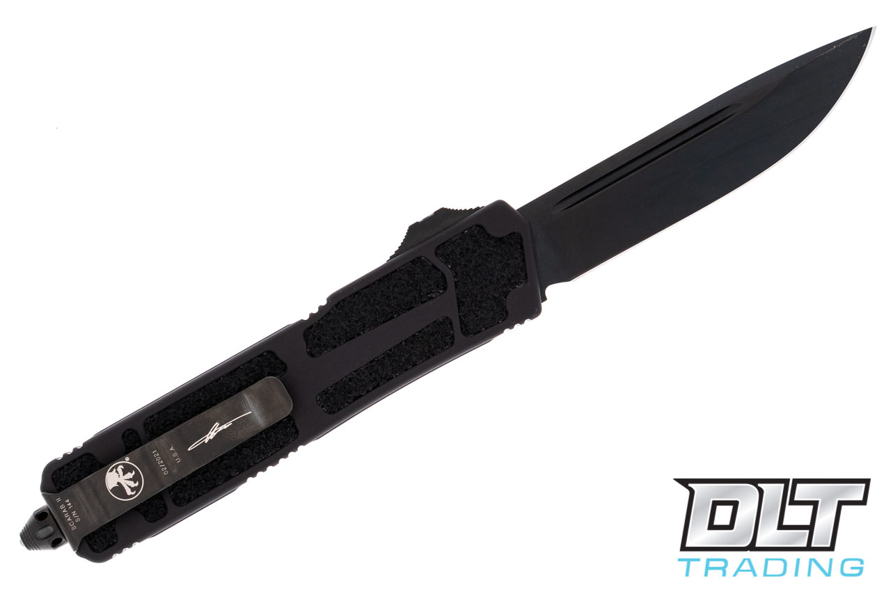 Microtech 278-1DLCTS Scarab II S/E - Black Handle - Black DLC