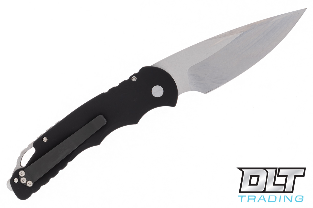Pro-Tech TR-4 Push-Button Knife Black | Two-Tone 154CM, 4