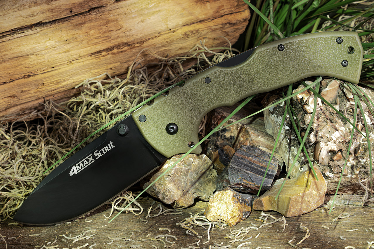 Cold Steel 62RQM 4 Max Scout - OD Green - Black Blade - DLT Trading