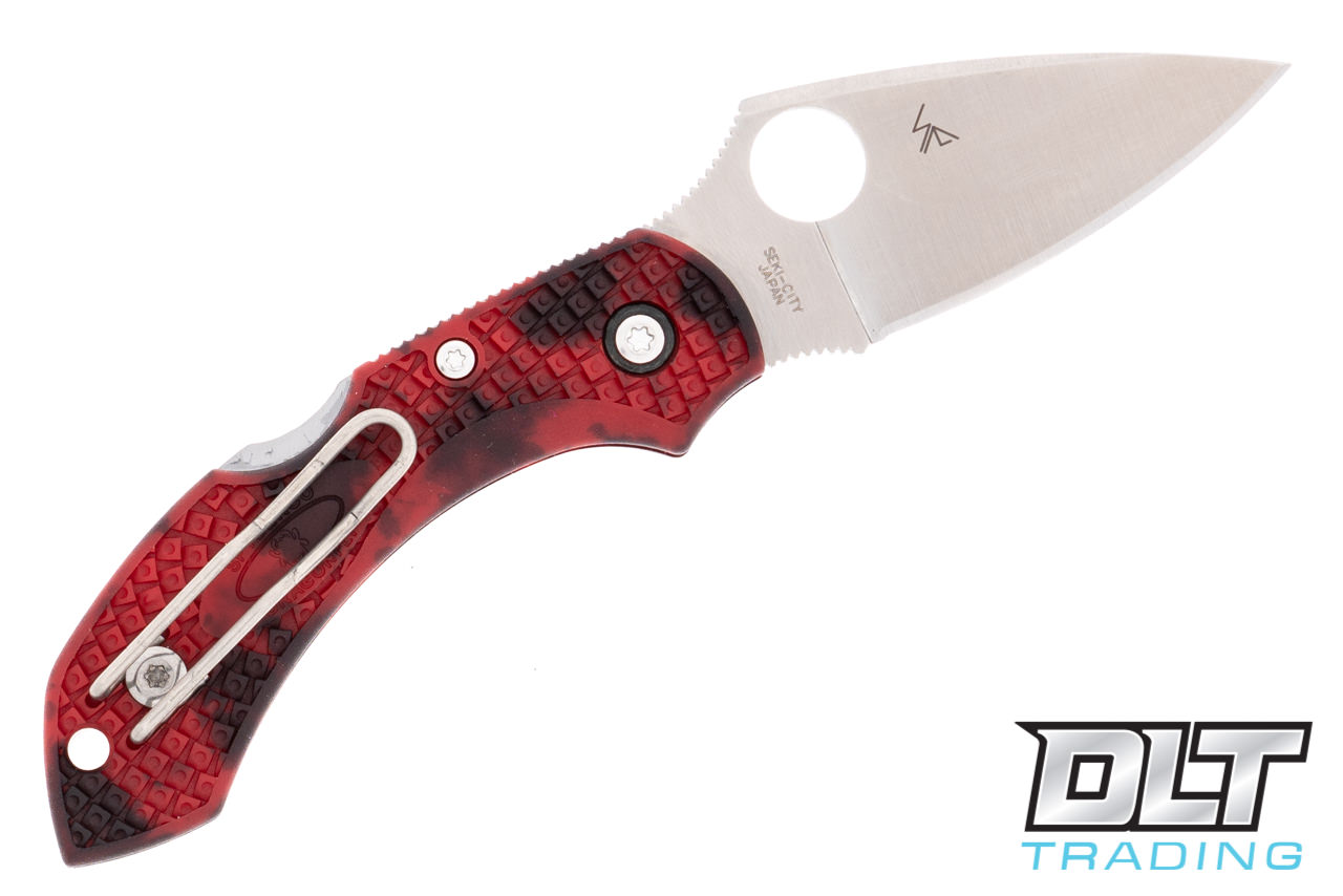 Spyderco C28ZFPRDBK2 Dragonfly 2 - Red & Black Zome - 20CV Blade