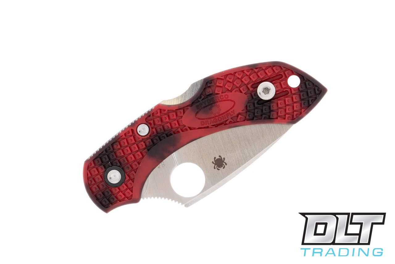 Spyderco C28ZFPRDBK2 Dragonfly 2 - Red & Black Zome - 20CV Blade