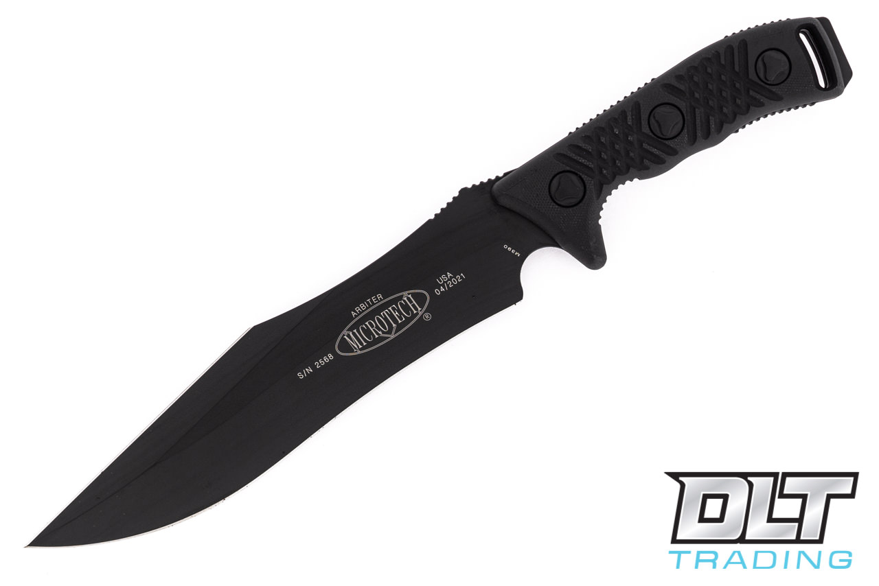 Microtech 104-1T Arbiter - Black G-10 - Black Blade - DLT Trading