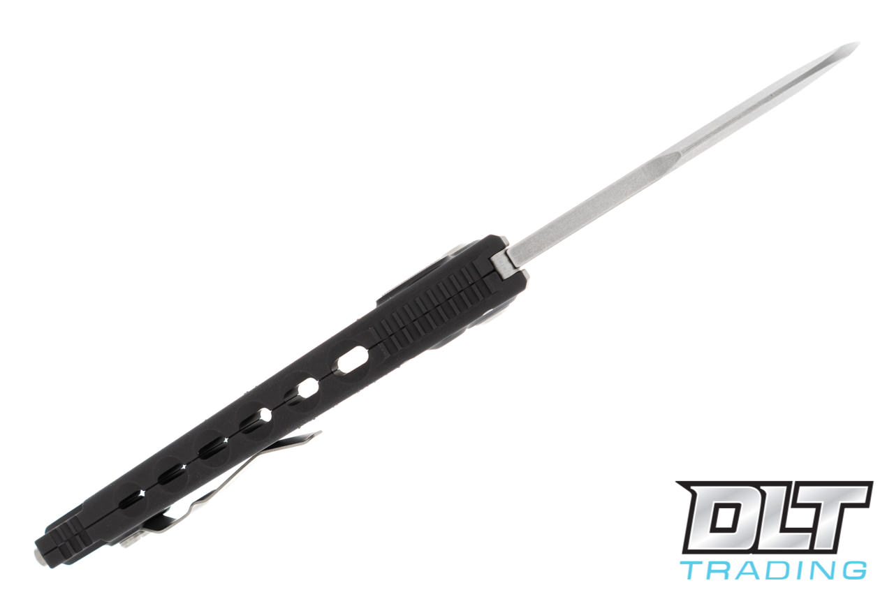 Microtech 166-12 Hawk - Black Handle - Stonewashed Blade - DLT Trading