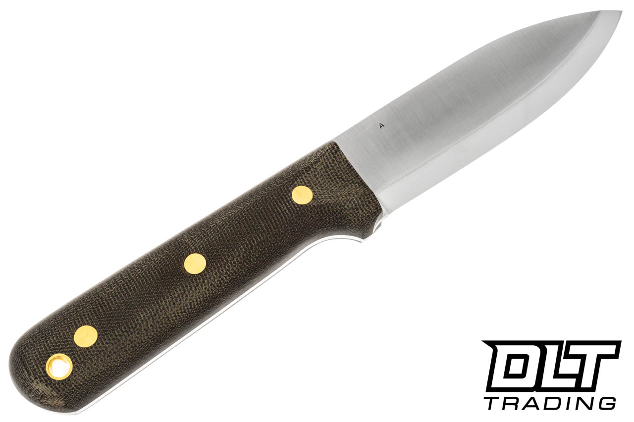 LT Wright Genesis A2 Scandi Green Micarta | DLT Trading