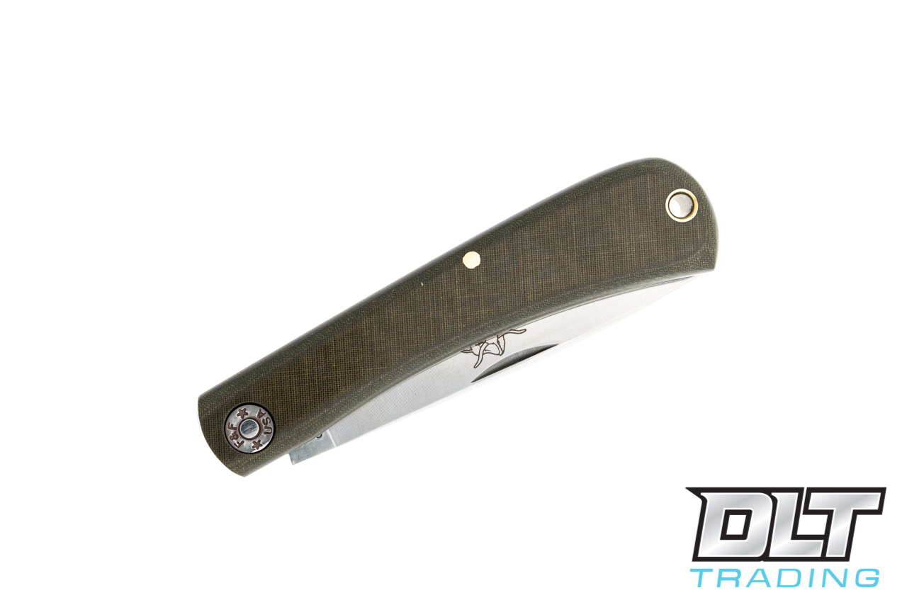 Great Eastern Farm & Field - #71 Bull Nose - Green Linen Micarta