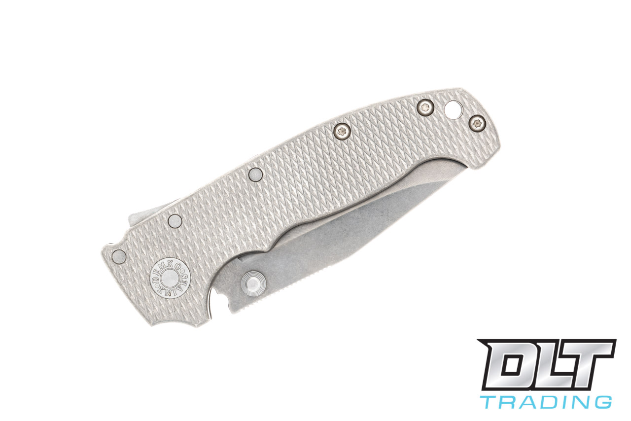 Demko MG AD20 Cru-Wear - Clip Point - Textured Titanium - DLT Trading