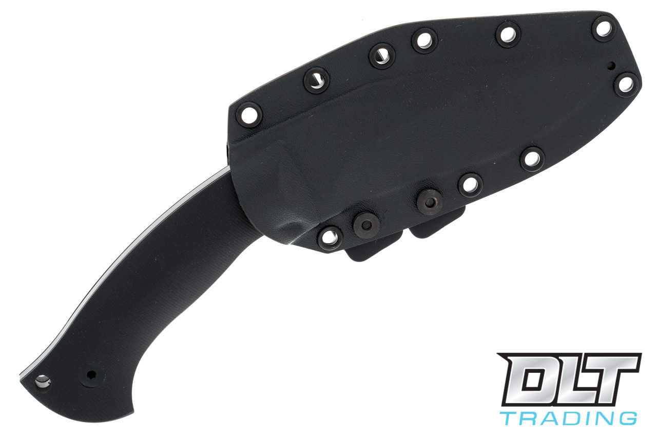 Knight Elements V2 Ultra Kukri - Black G-10 - Black Blade - DLT