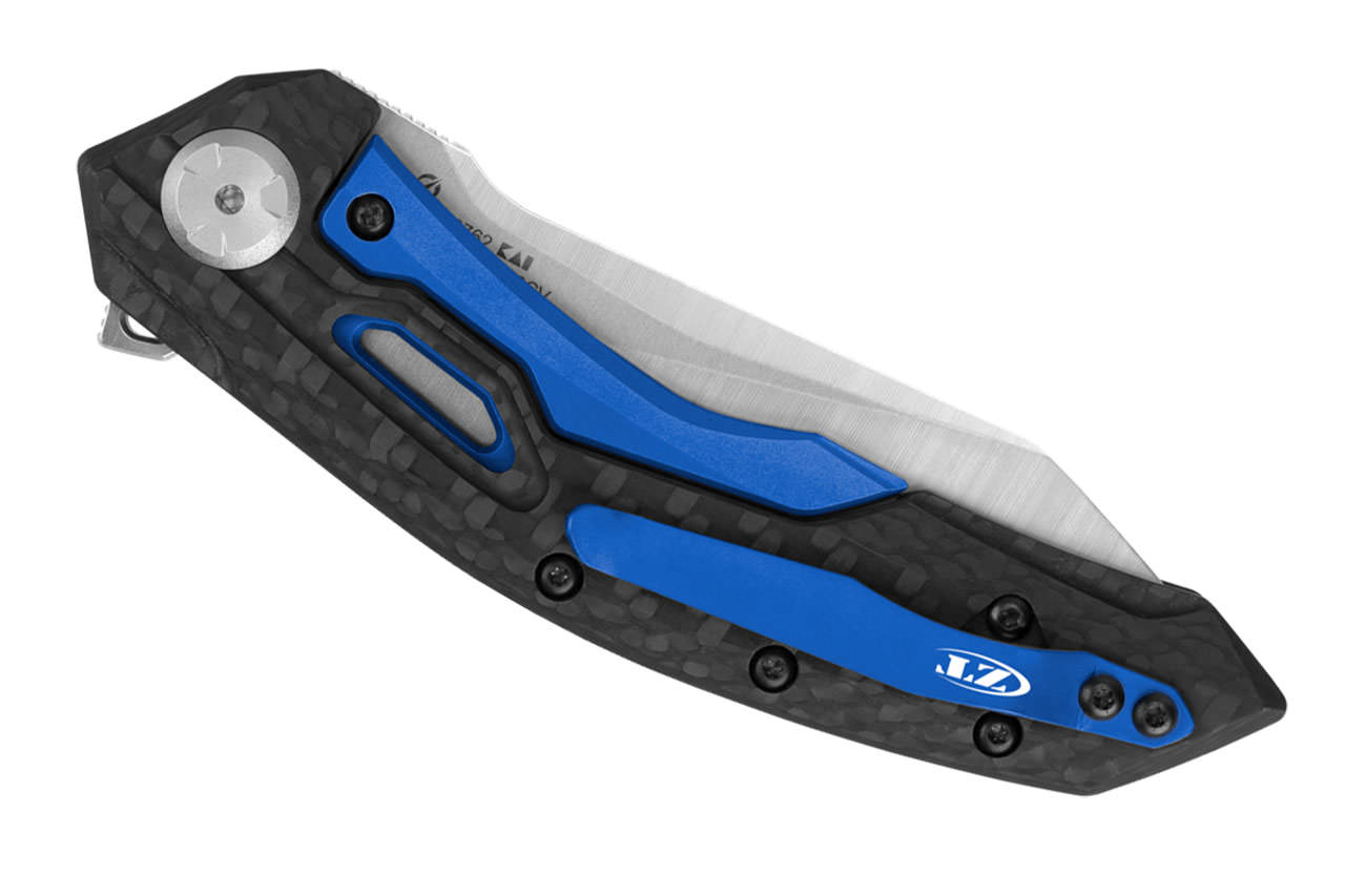 ZT 0762 FrameLock Knife - Carbon Fiber - Reverse Tanto