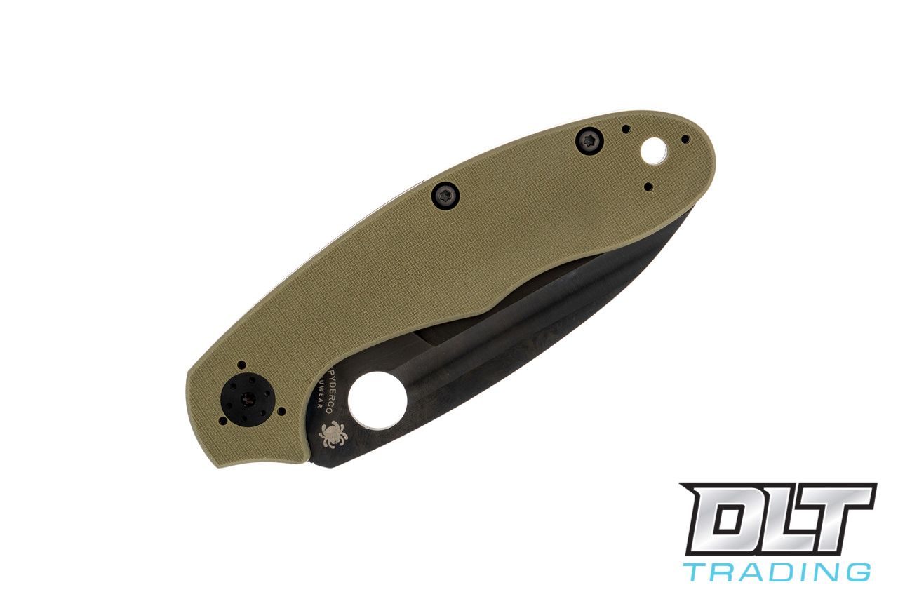 Spyderco C151GODTIPBK Tuff - OD Green G-10 - Black Cru-Wear Blade