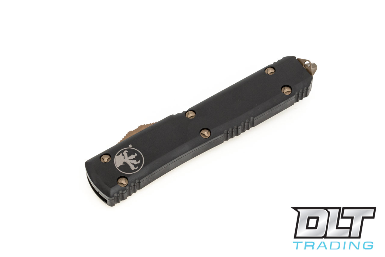 Microtech Ultratech S/E - Black Handle - Bronze Apocalyptic Blade Microtech Ultratech S/E - Black Handle - Bronze Apocalyptic Blade