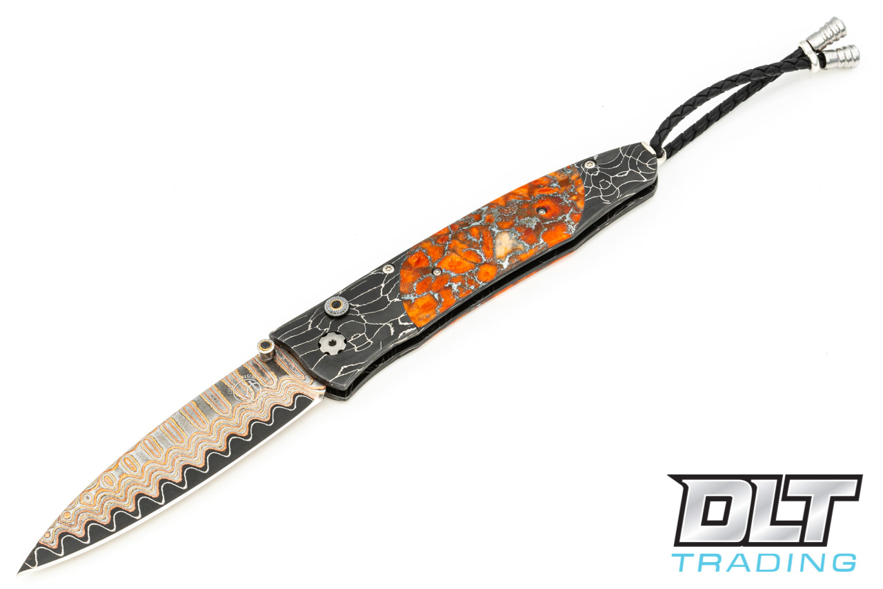William Henry B30 Gentac Blazing - T-Rex Damascus Bolsters - Zinc