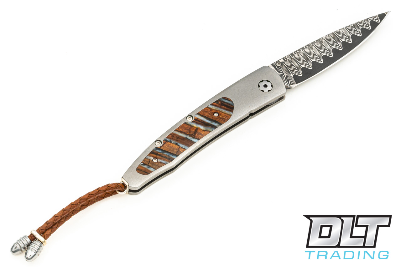 William Henry B10 Lancet Reverso - Titanium - Mammoth Tooth Inlay